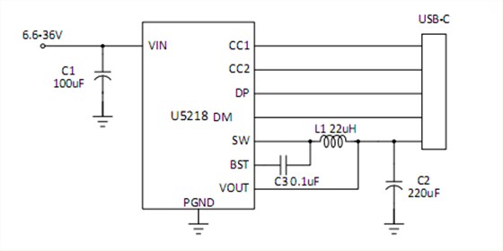 U5218應(yīng)用簡(jiǎn)圖